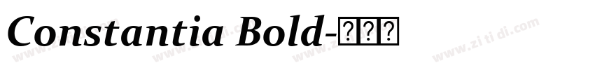Constantia Bold字体转换